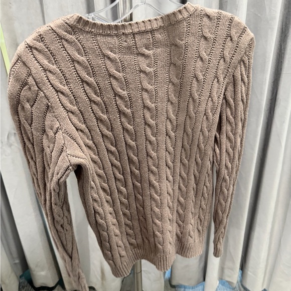 Polo Ralph Lauren Taupe Cable Knit Sweater - Picture 3 of 3